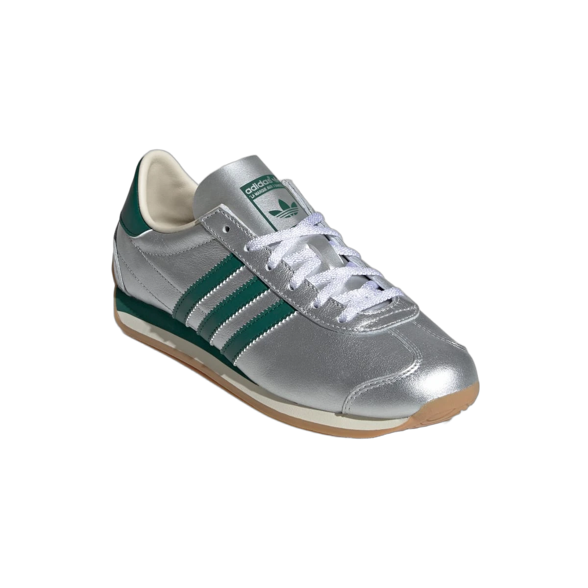 Adidas Country OG Silver Metallic Collegiate Green