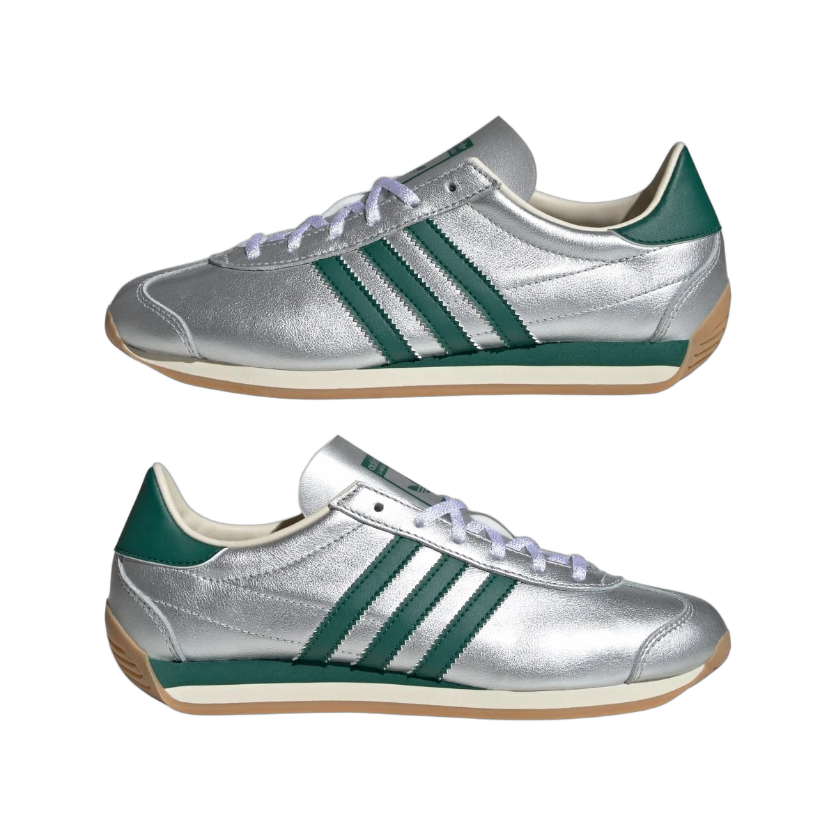 Adidas Country OG Silver Metallic Collegiate Green