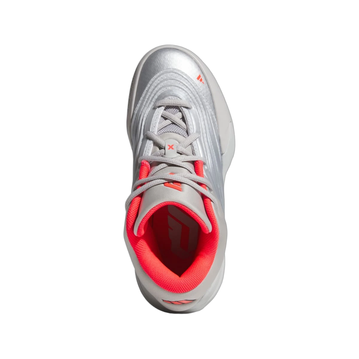 Adidas Dame X Silver Metallic Lucid Red