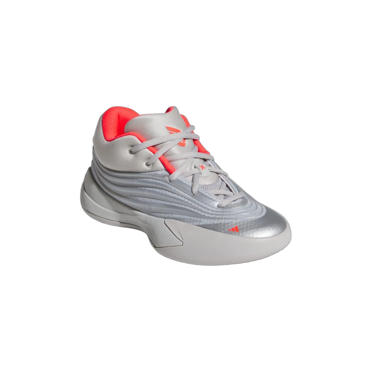 Adidas Dame X Silver Metallic Lucid Red