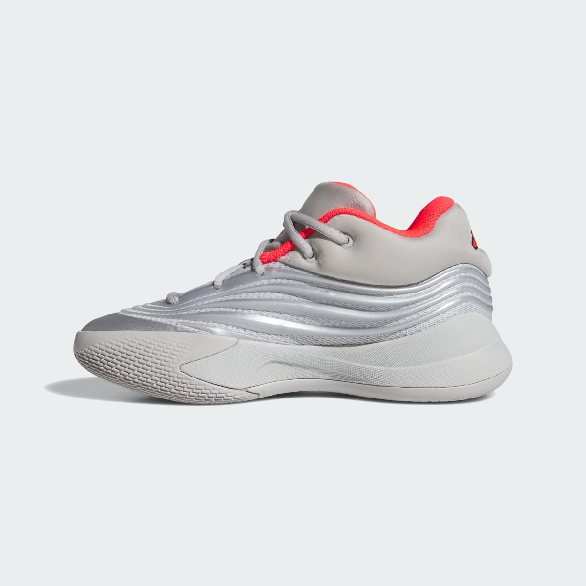 Adidas Dame X Silver Metallic Lucid Red