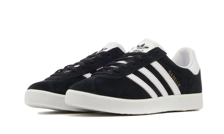 Adidas Gazelle 85 Core Black Cloud White, Core Black/Cloud White/Gold Metallic (IE2166)