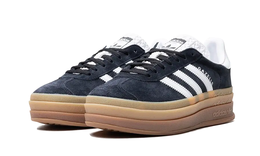 Adidas Gazelle Bold Black White Gum, Core Black/Cloud White/Cloud White (IE0876)