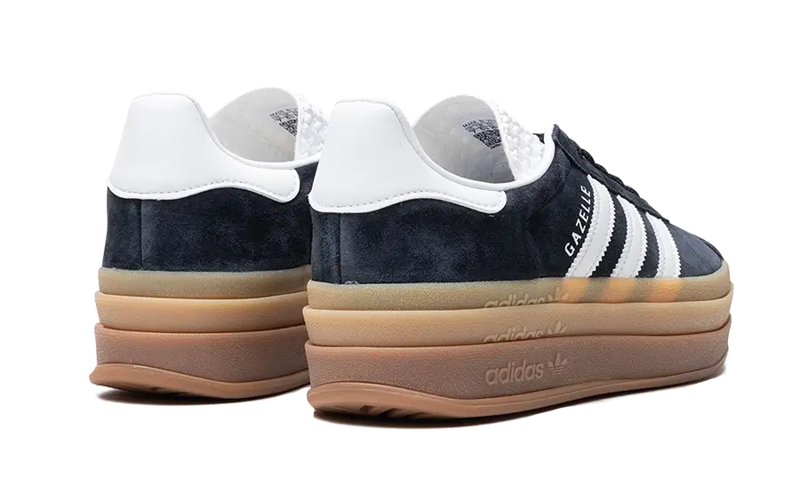 Adidas Gazelle Bold Black White Gum, Core Black/Cloud White/Cloud White (IE0876)