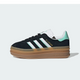 Adidas Gazelle Bold Black White Mint Gum