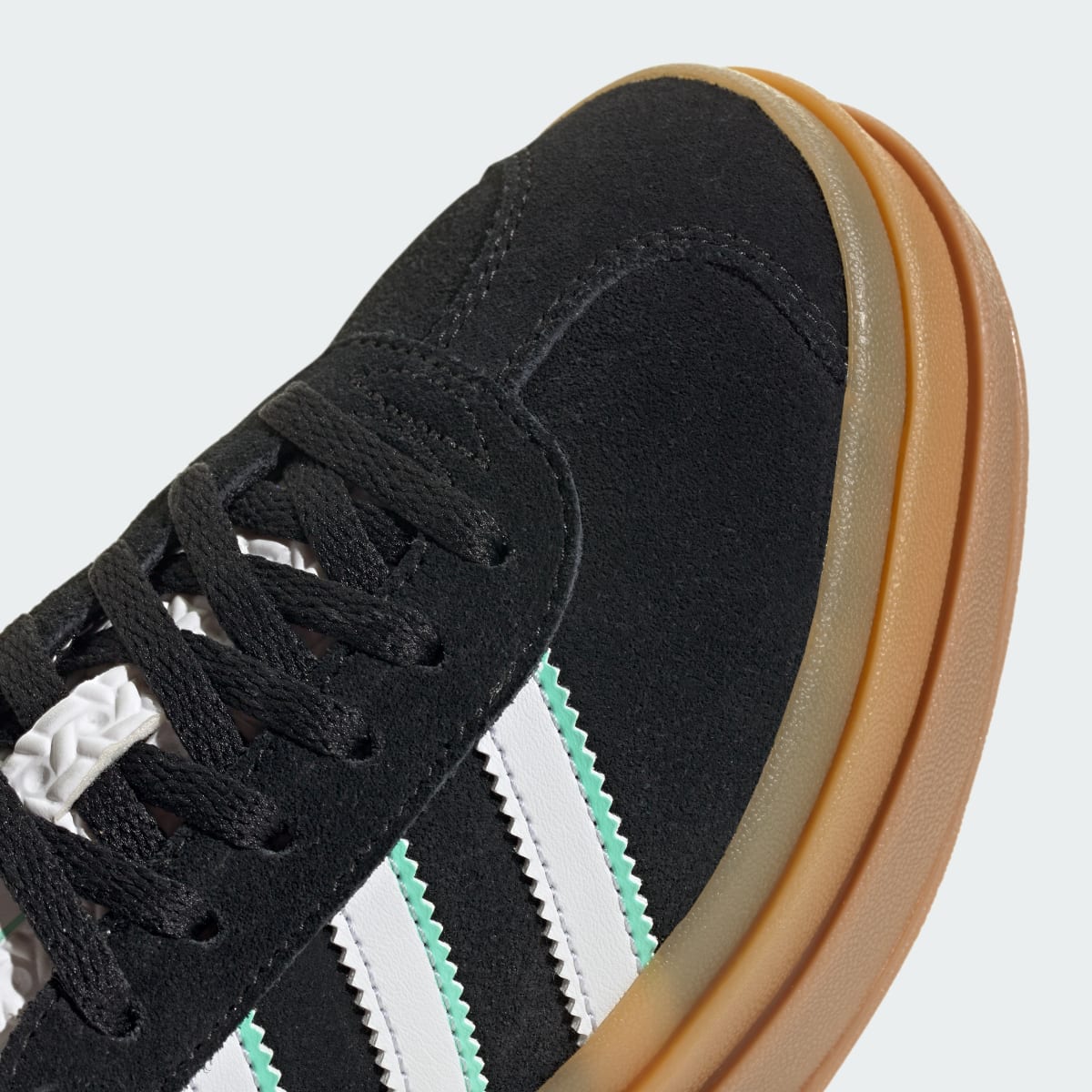 Adidas Gazelle Bold Black White Mint Gum