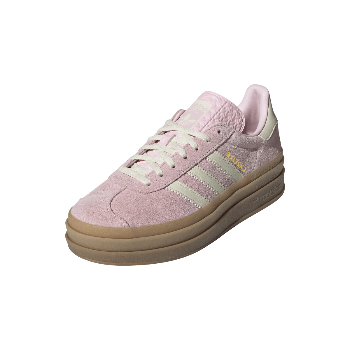 Adidas Gazelle Bold Clear Pink Cream White, Clear Pink /Cream White/Gold Metallic (JQ7777)