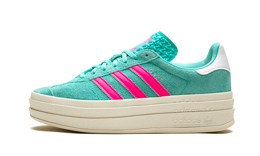 Adidas Gazelle Bold Flash Aqua Lucid Pink, Flash Aqua/Lucid Pink/Cloud White (ID7026)