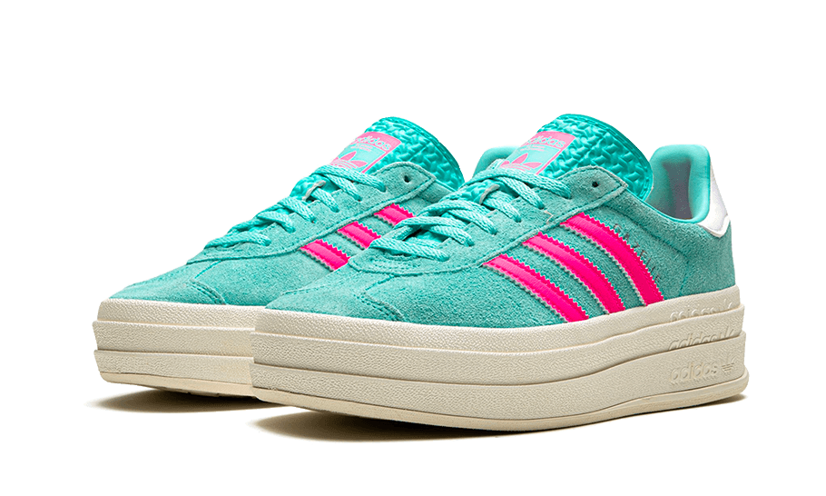 Adidas Gazelle Bold Flash Aqua Lucid Pink, Flash Aqua/Lucid Pink/Cloud White (ID7026)