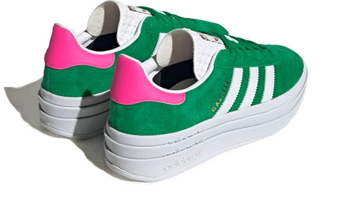 Adidas Gazelle Bold Green Lucid Pink, Green/Cloud White/Lucid Pink (IG3136)