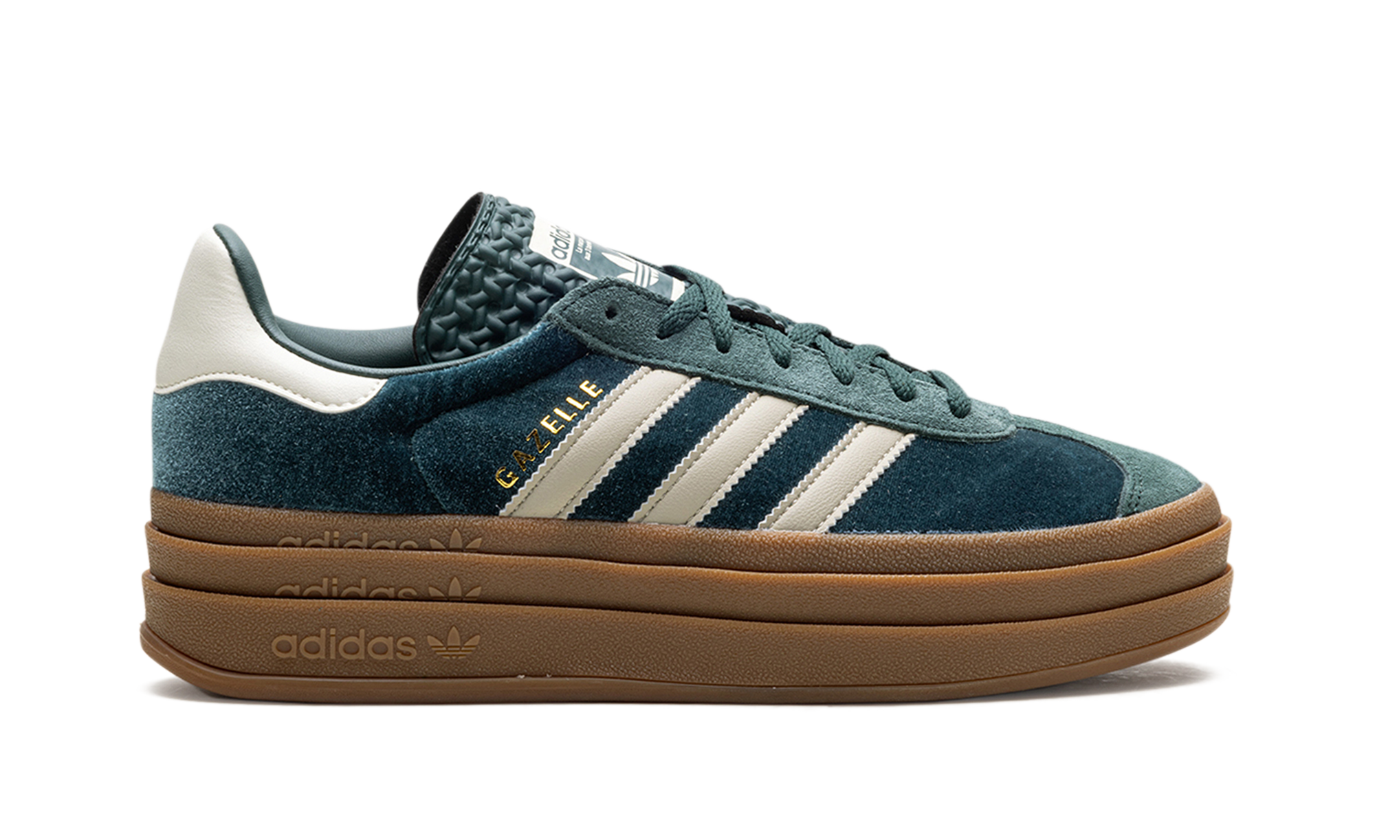Adidas Gazelle Bold Mineral Green Velvet