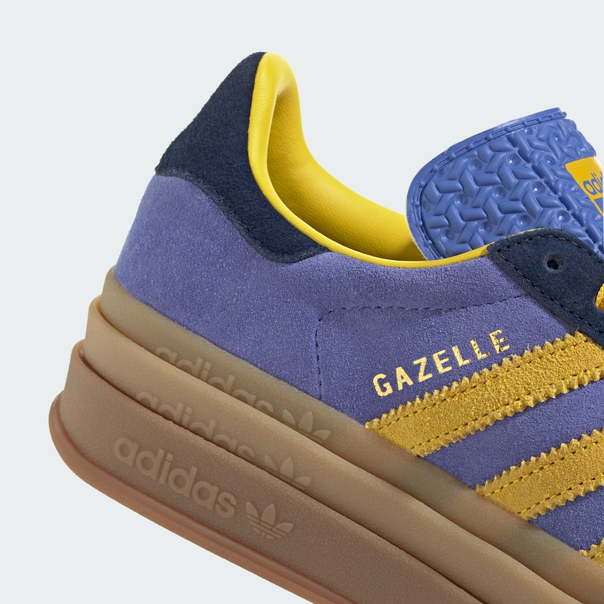 Adidas Gazelle Bold Night Indigo Yellow Real Lilac