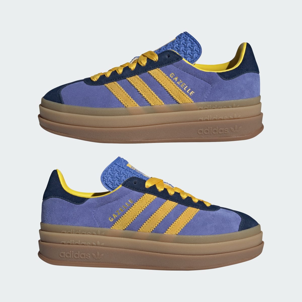 Adidas Gazelle Bold Night Indigo Yellow Real Lilac