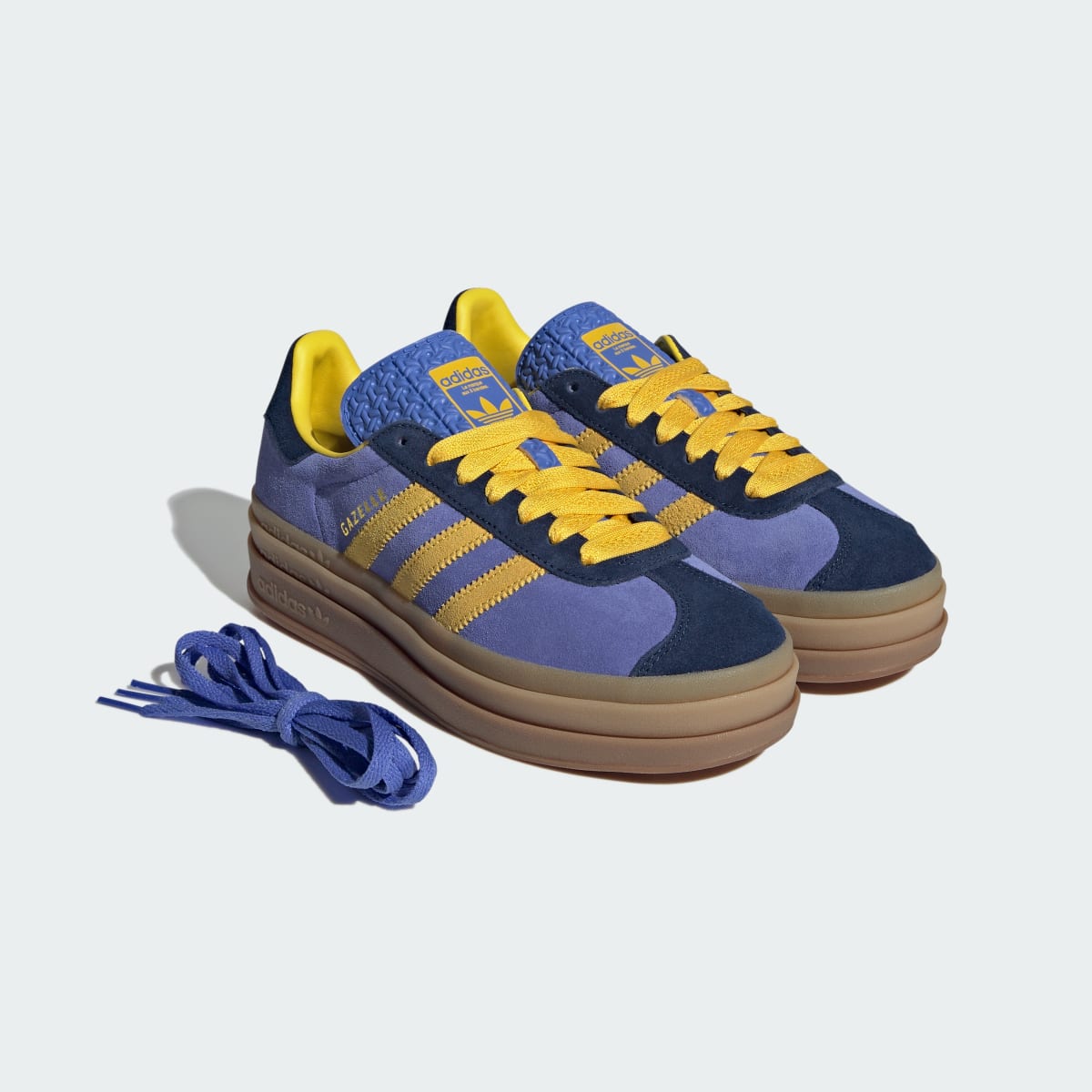 Adidas Gazelle Bold Night Indigo Yellow Real Lilac