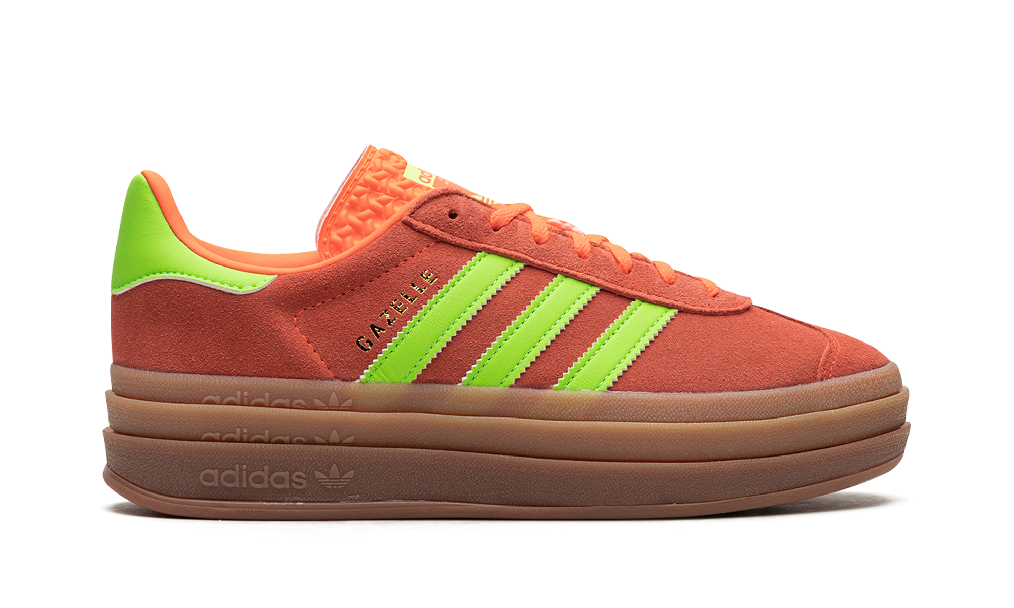 Adidas Gazelle Bold Solar Orange Solar Green