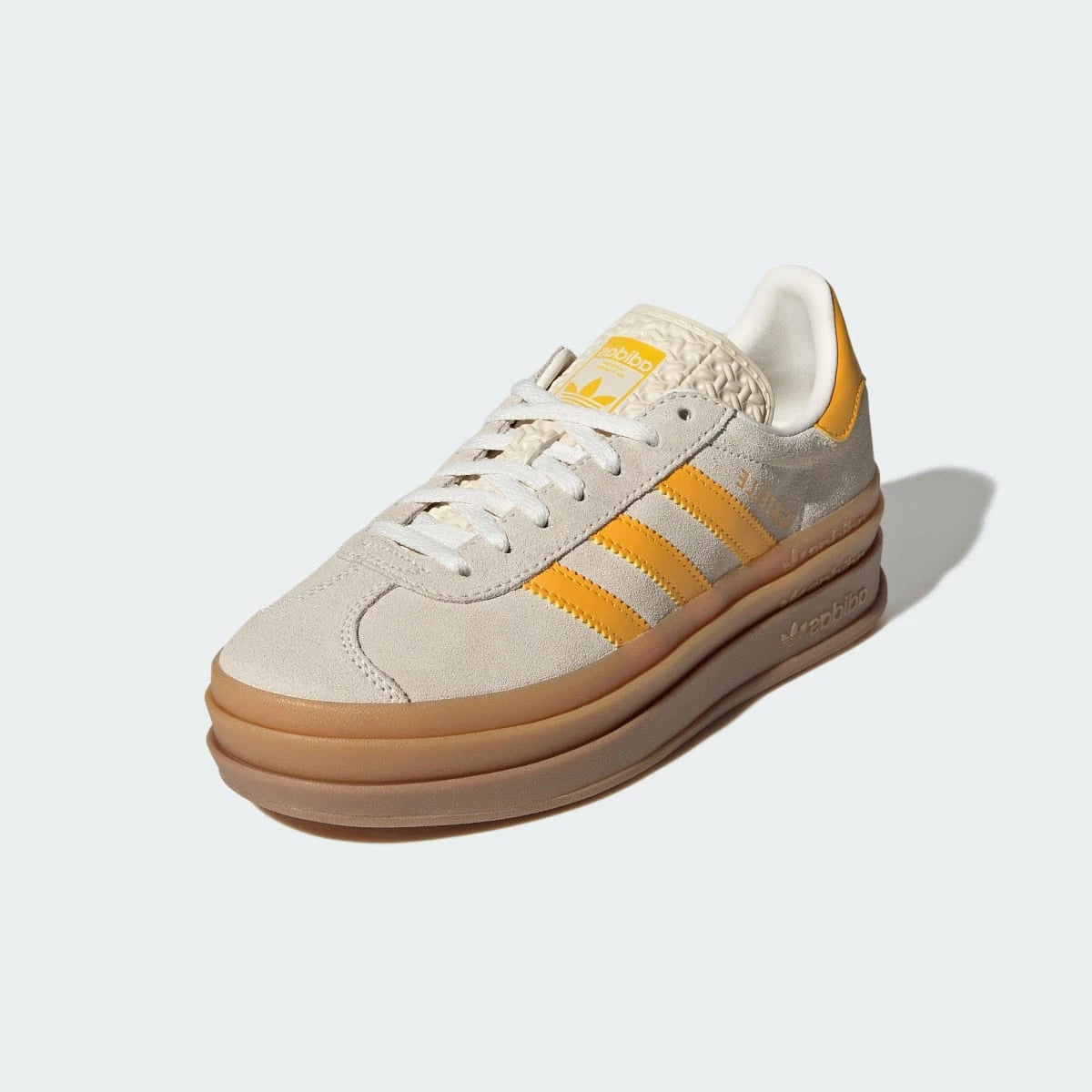 Adidas Gazelle Bold Wonder White Crew Yellow