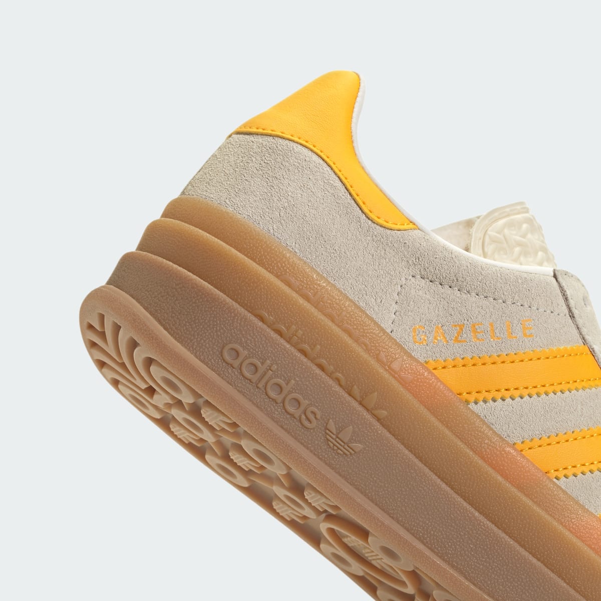 Adidas Gazelle Bold Wonder White Crew Yellow