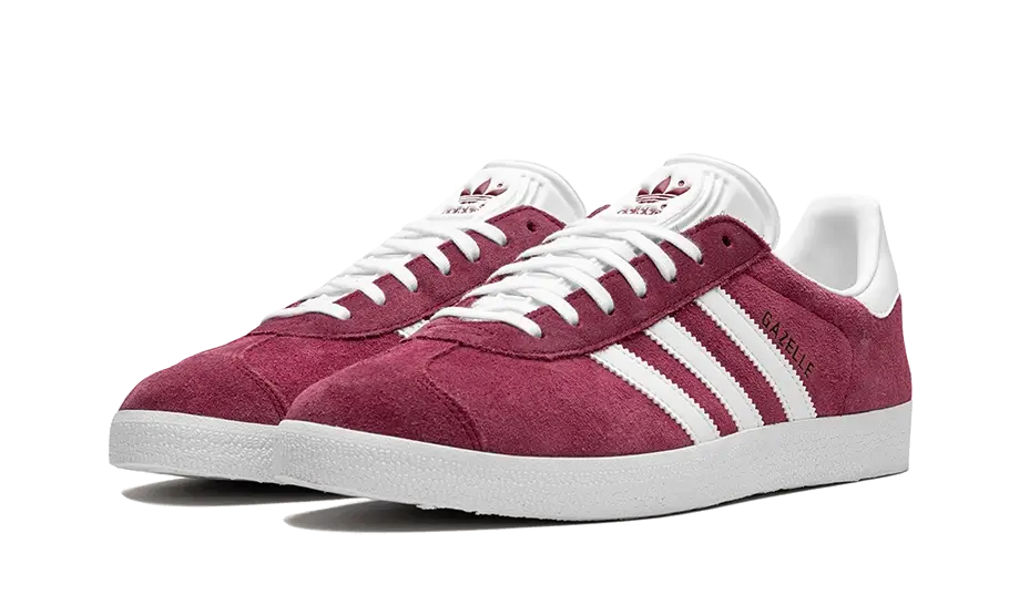 Adidas Gazelle Collegiate Burgundy White, Collegiate Burgundy/Cloud White/Gold Metallic (B41645)