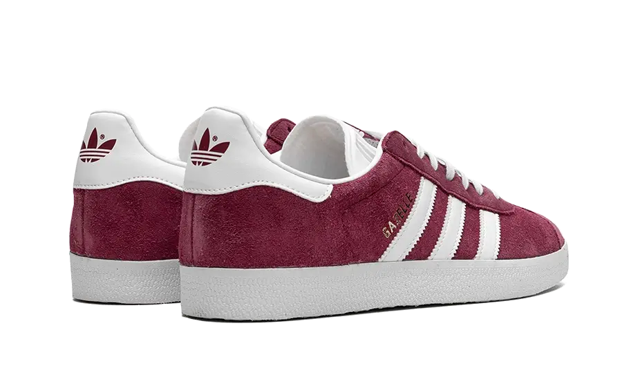 Adidas Gazelle Collegiate Burgundy White, Collegiate Burgundy/Cloud White/Gold Metallic (B41645)