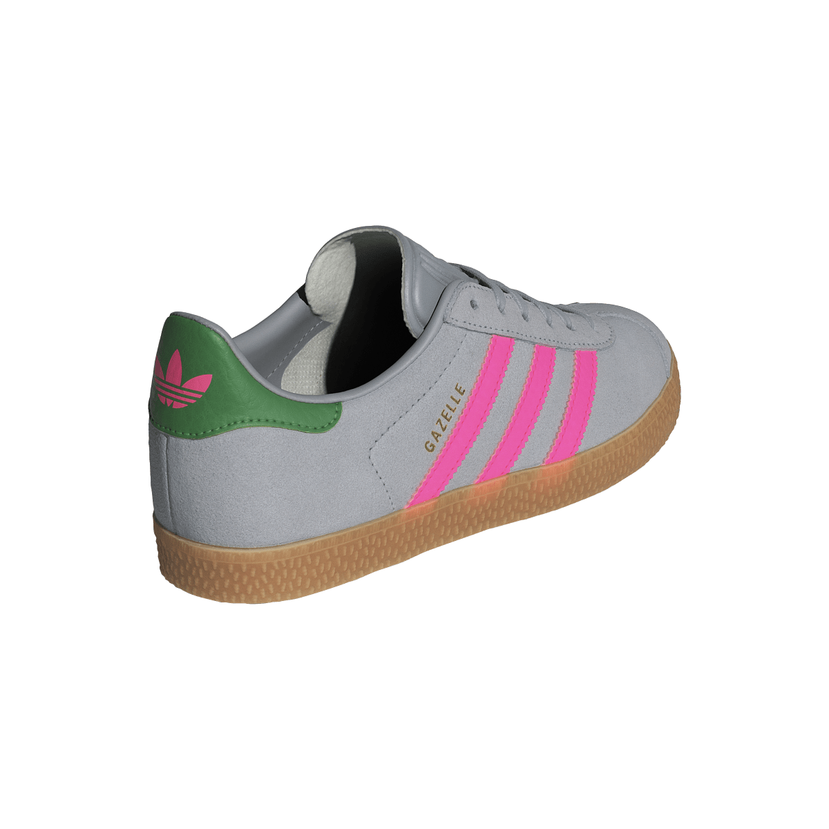 Adidas Gazelle Halo Silver Lucid Pink Green