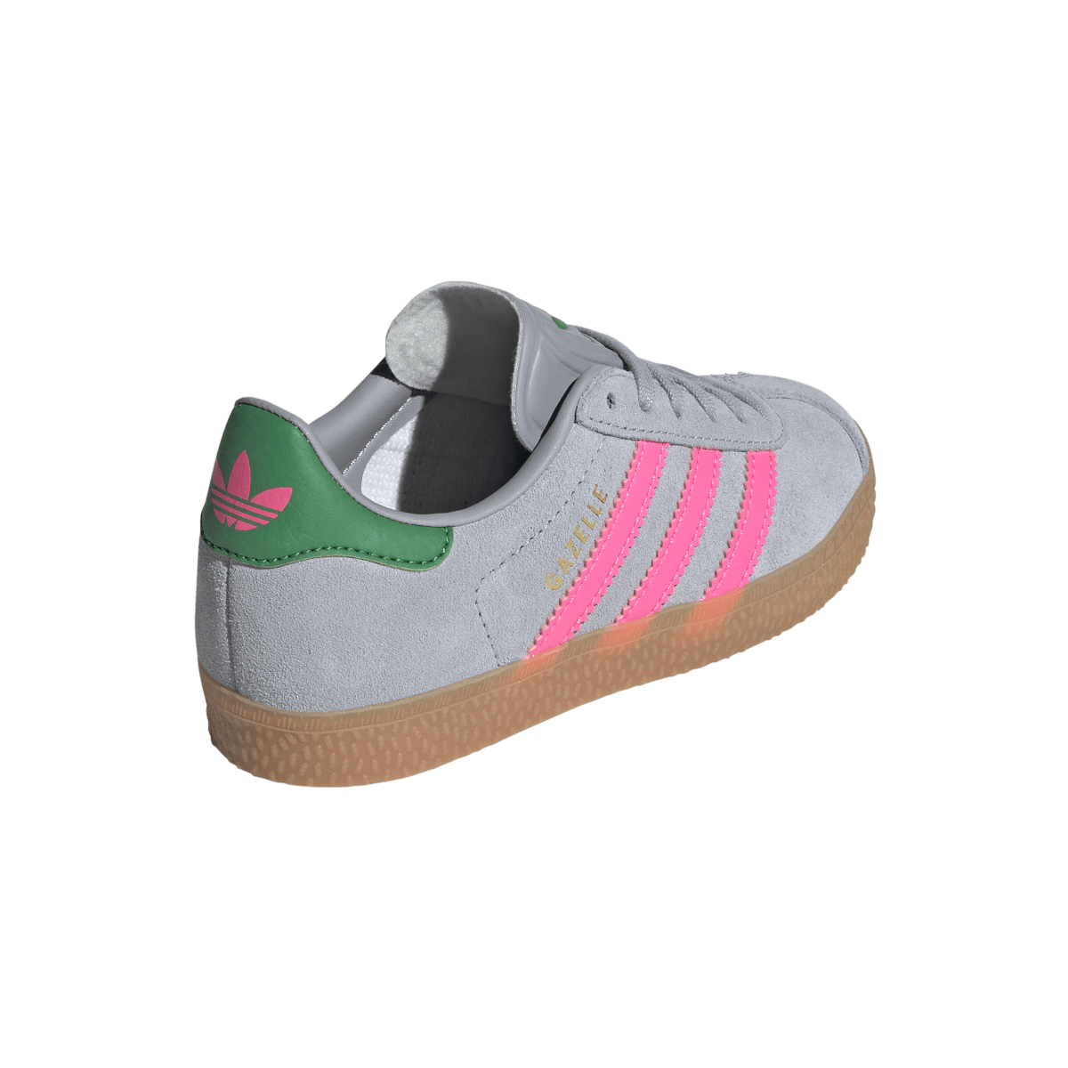 Adidas Gazelle Halo Silver Lucid Pink Green (PS)