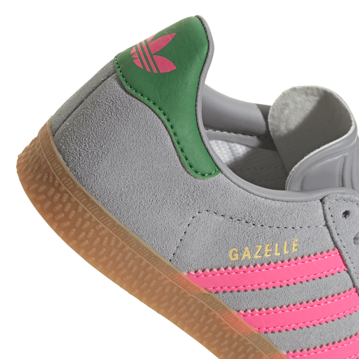 Adidas Gazelle Halo Silver Lucid Pink Green (PS)