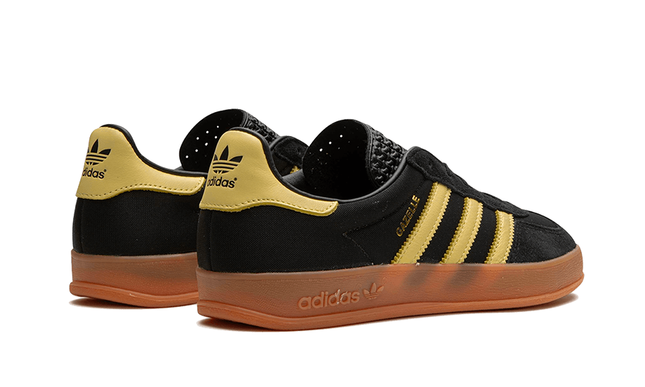 Adidas Gazelle Indoor Black Almost Yellow Gum, Core Black/Almost Yellow/Gum (IG4999)