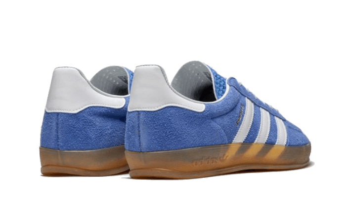 Adidas Gazelle Indoor Blue Fusion Gum, Blue Fusion/Footwear White/Gold Metallic (HQ8717)