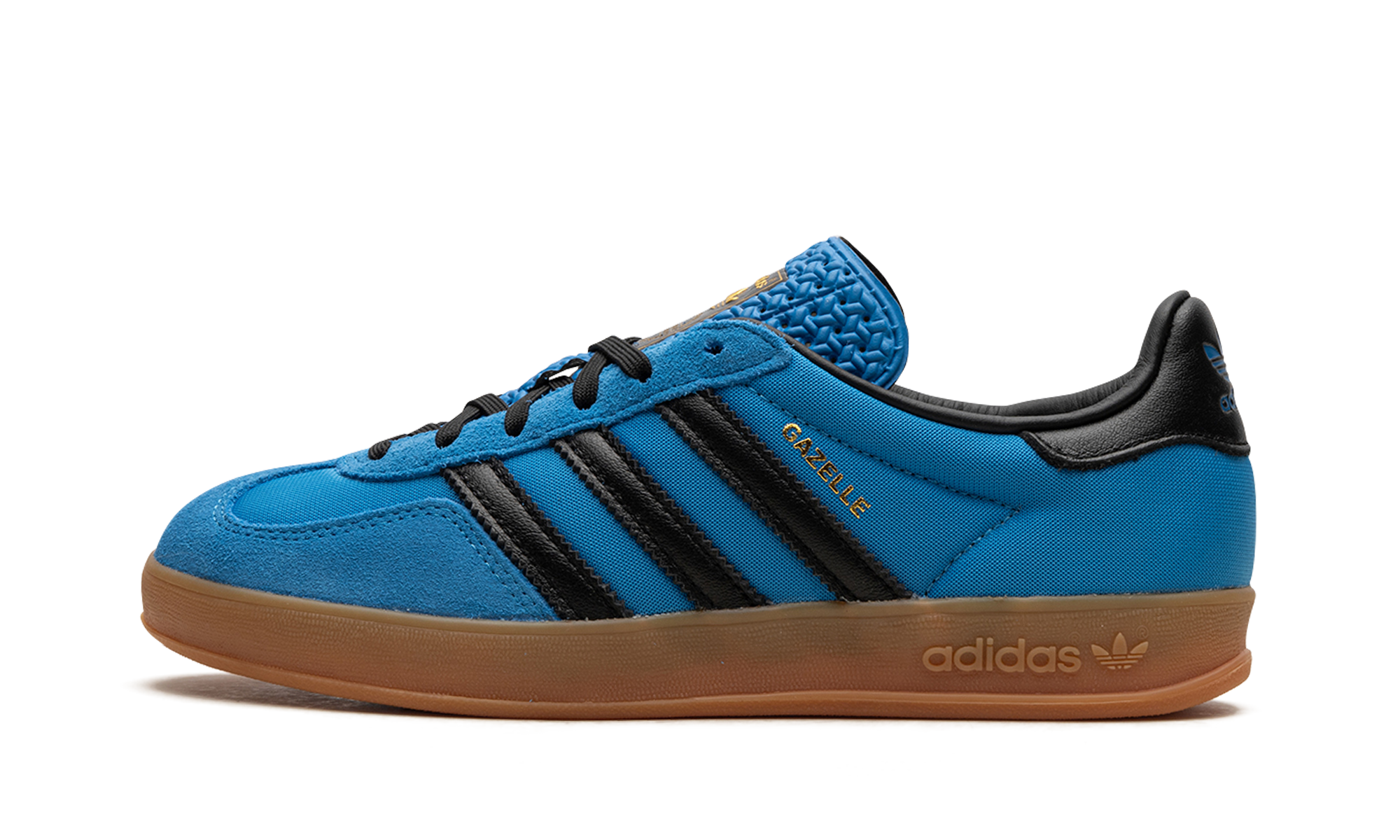 Adidas Gazelle Indoor Bright Blue Black Gum
