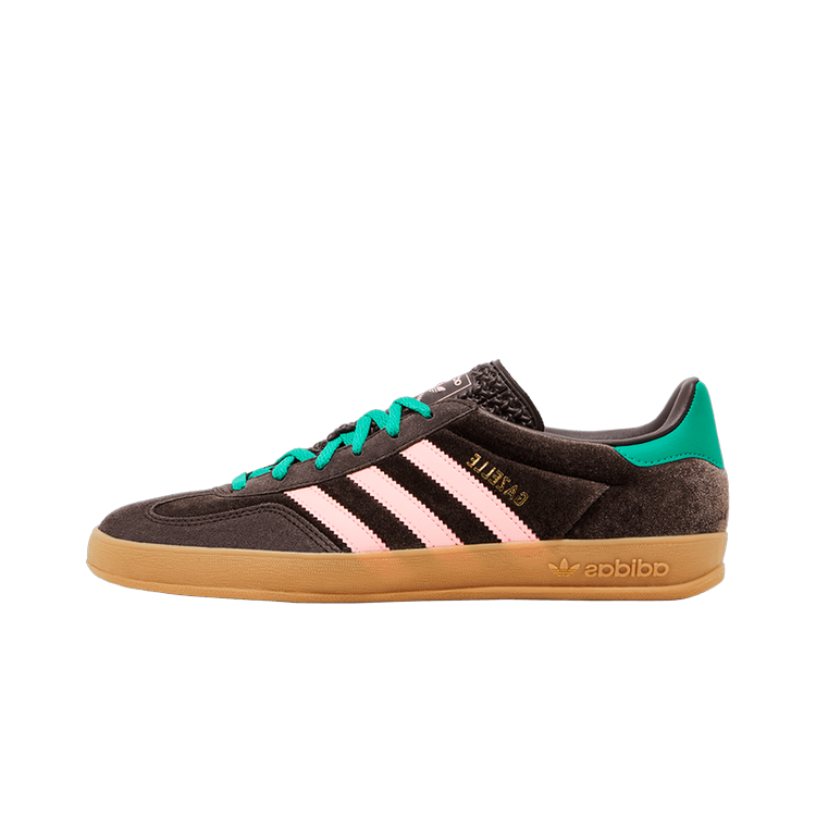 Adidas Gazelle Indoor Brown Velvet, Brown/Pink/Green (JI2714)