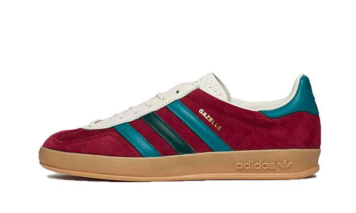 Adidas Gazelle Indoor Collegiate Burgundy Arctic Fusion, Collegiate Burgundy/Arctic Fusion/Collegiate Green (IG4996)