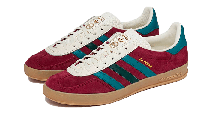 Adidas Gazelle Indoor Collegiate Burgundy Arctic Fusion, Collegiate Burgundy/Arctic Fusion/Collegiate Green (IG4996)