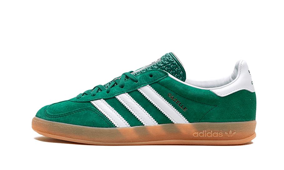 Adidas Gazelle Indoor Collegiate Green Gum, Collegiate Green/Footwear White/Gum 2 (IG1596)