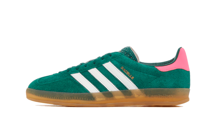 Adidas Gazelle Indoor Collegiate Green Lucid Pink, Collegiate Green/Footwear White/Lucid Pink (IG5929)