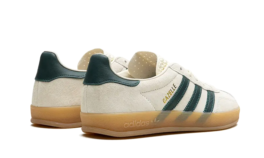 Adidas Gazelle Indoor Cream White Collegiate Green Gum, Cream White/Collegiate Green/Gum (IH7502)