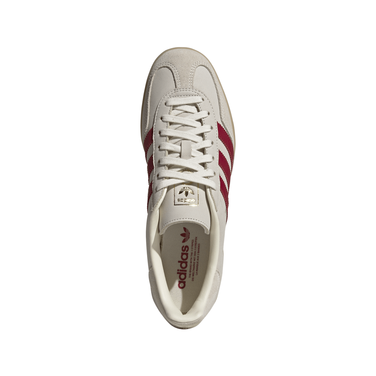 Adidas Gazelle Indoor Cream White Red Gum