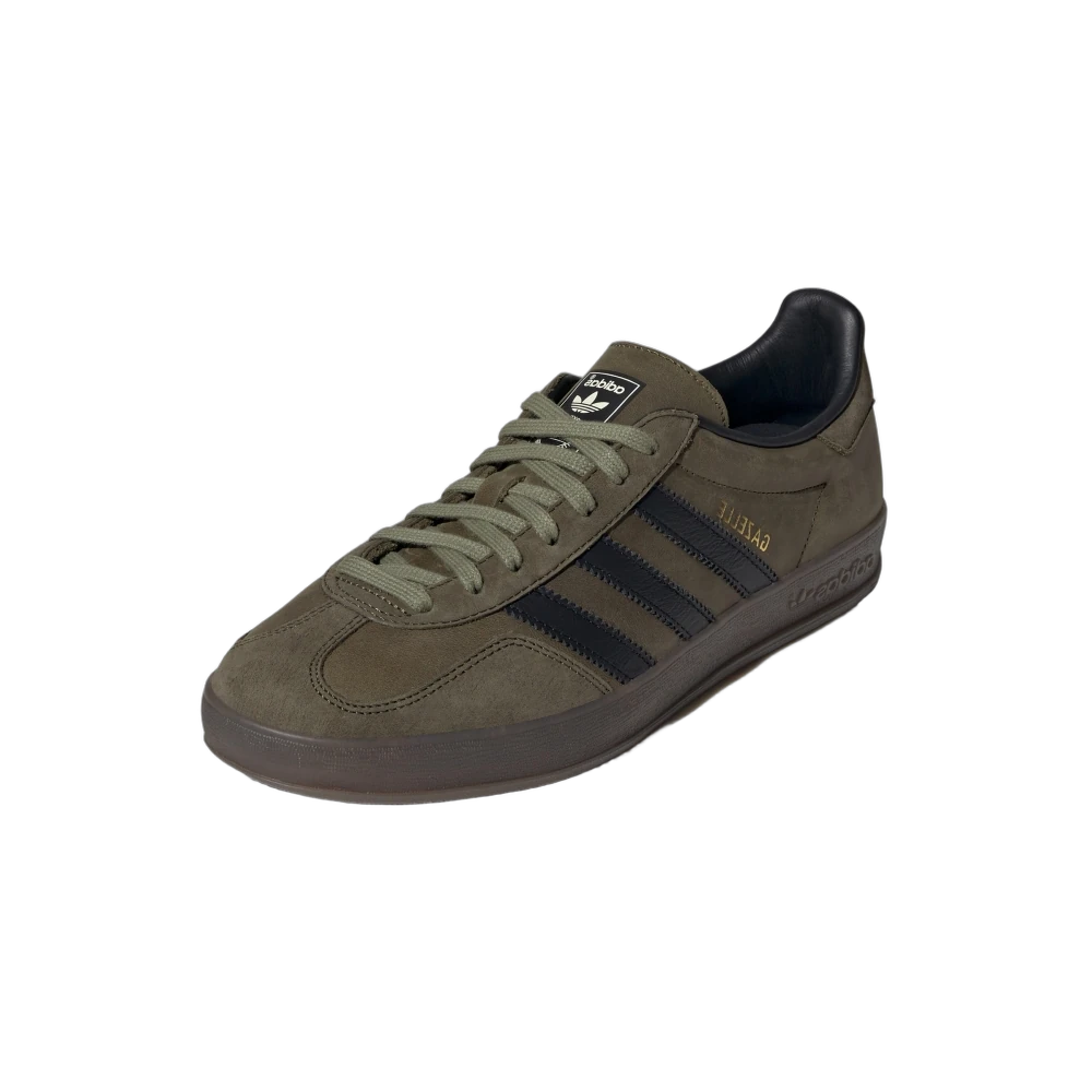 Adidas Gazelle Indoor Focus Olive, Focus Olive/Core Black/Gum 5) (IH4772)