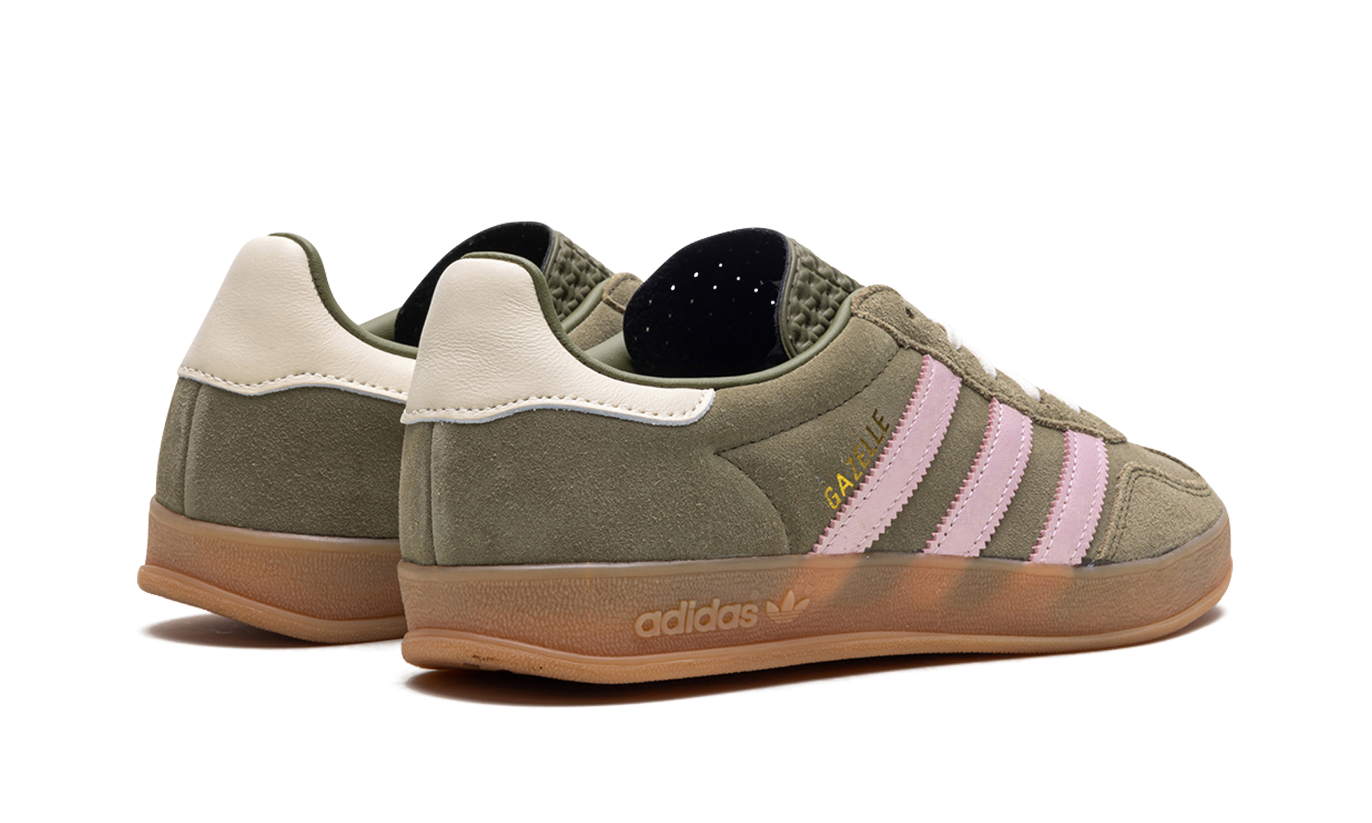 Adidas Gazelle Indoor Focus Olive Clear Pink