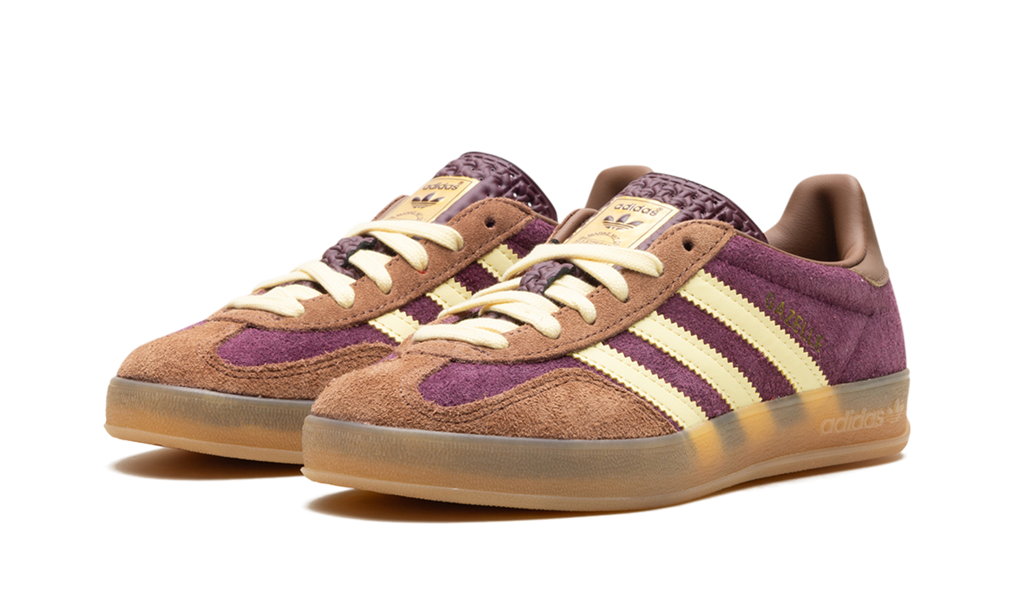 Adidas Gazelle Indoor Maroon Almost Yellow