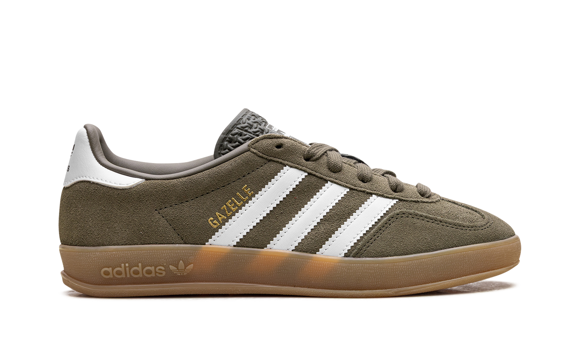 Adidas Gazelle Indoor Olive Strata Cloud White Gum