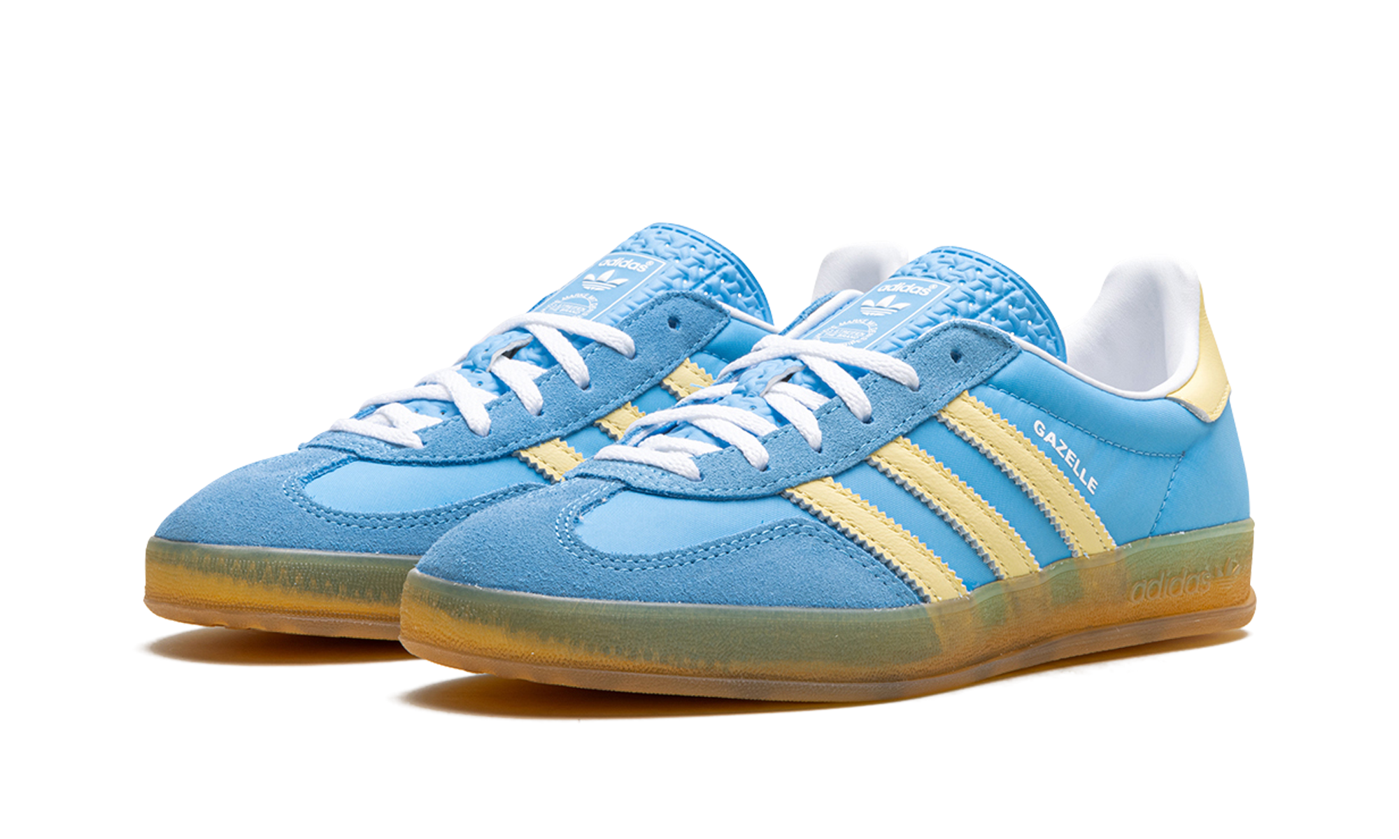Adidas Gazelle Indoor Semi Blue Burst Almost Yellow