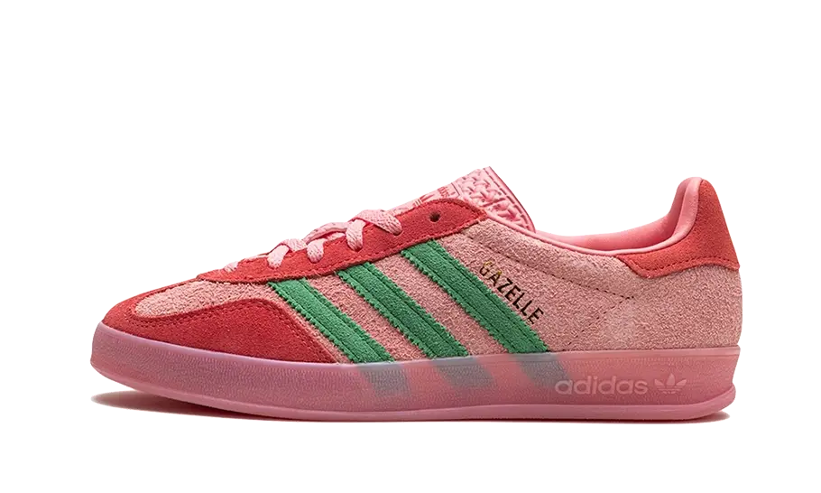 Adidas Gazelle Indoor Semi Pink Spark Preloved Scarlet, Semi Pink Spark/Preloved Green/Preloved Scarlet (IG6782)