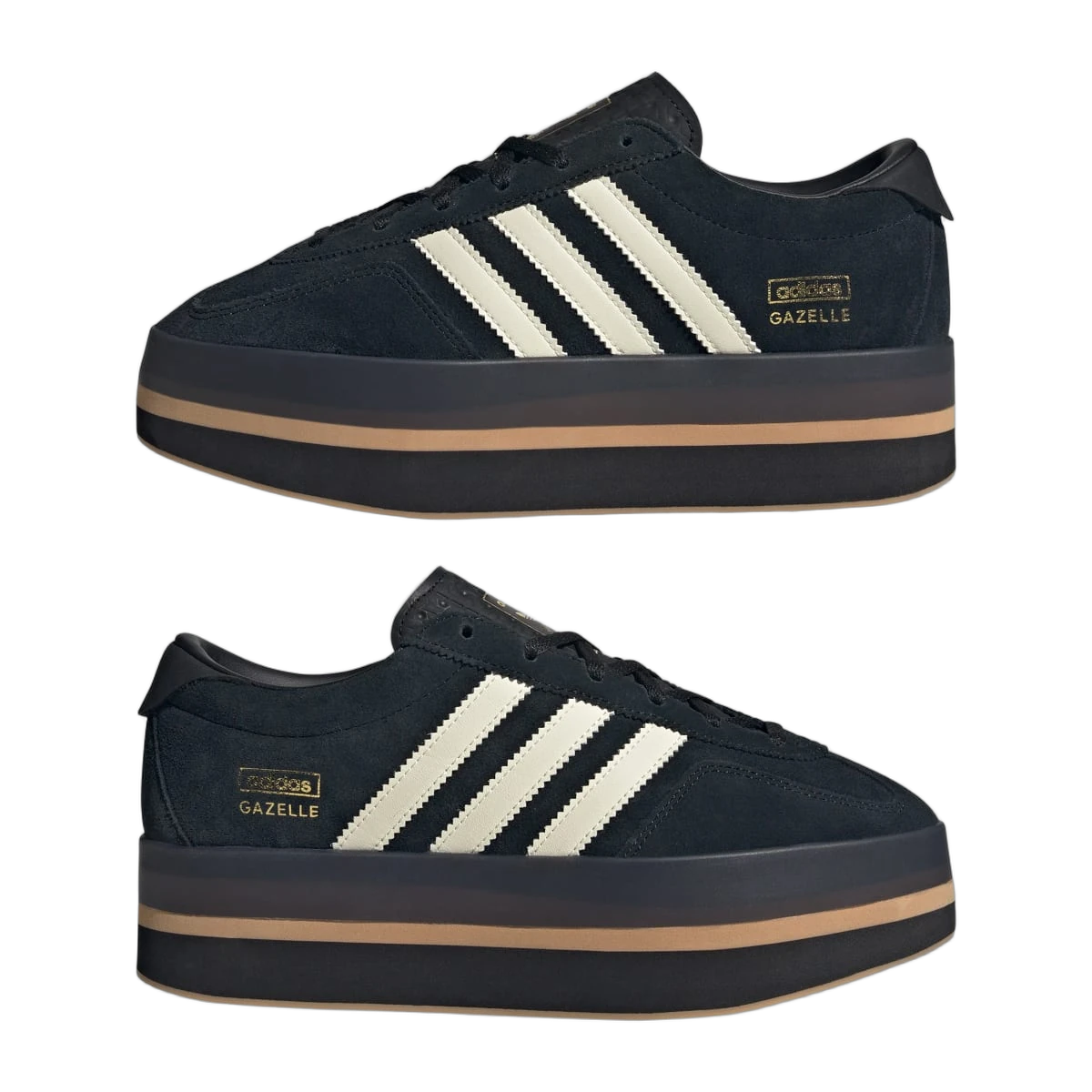 Adidas Gazelle Stack Black Cream White
