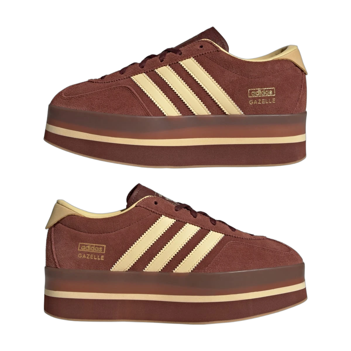 Adidas Gazelle Stack Fox Brown Orange Tint