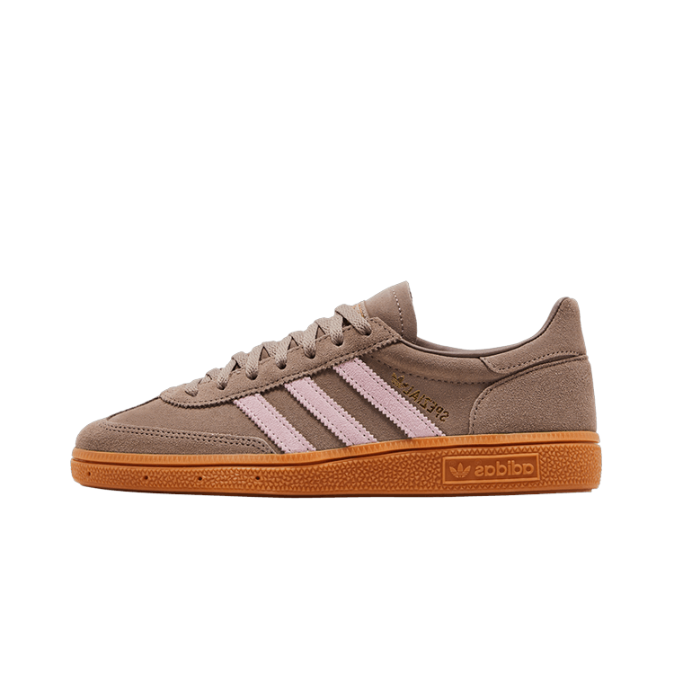 Adidas Handball Spezial Chalky Brown Clear Pink, Chalky Brown/Clear Pink/Gold Metalic (JR3082)