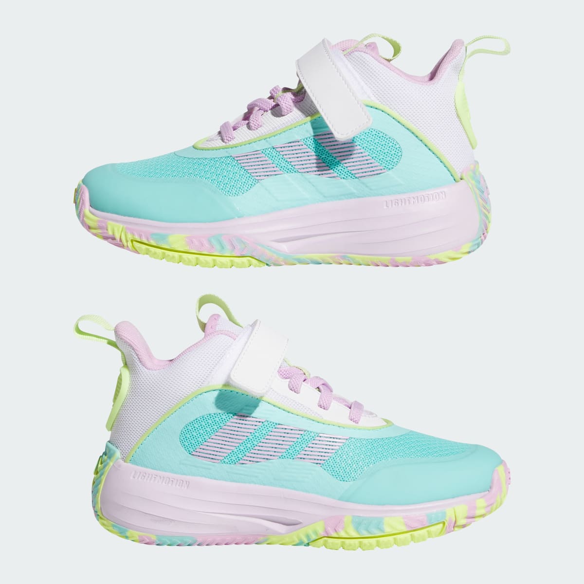 Adidas Ownthegame 3.0 Flash Aqua Bliss Lilac White