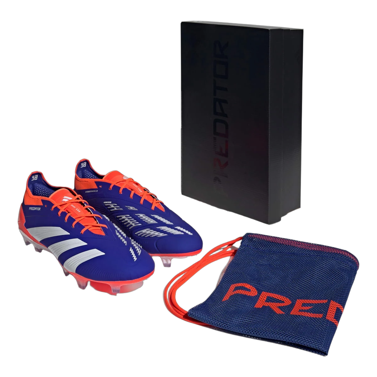 Adidas Predator Elite FG Lucid Blue Cloud White Solar Red
