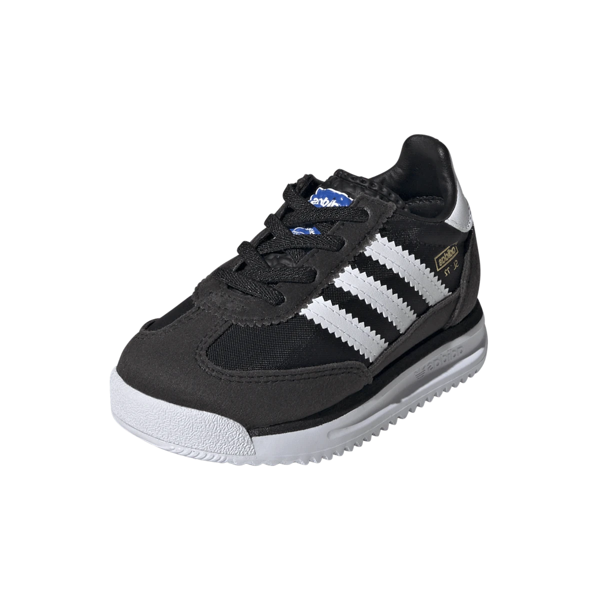 Adidas SL 72 RS Elastic Laces Core Black Cloud White Blue (TD)