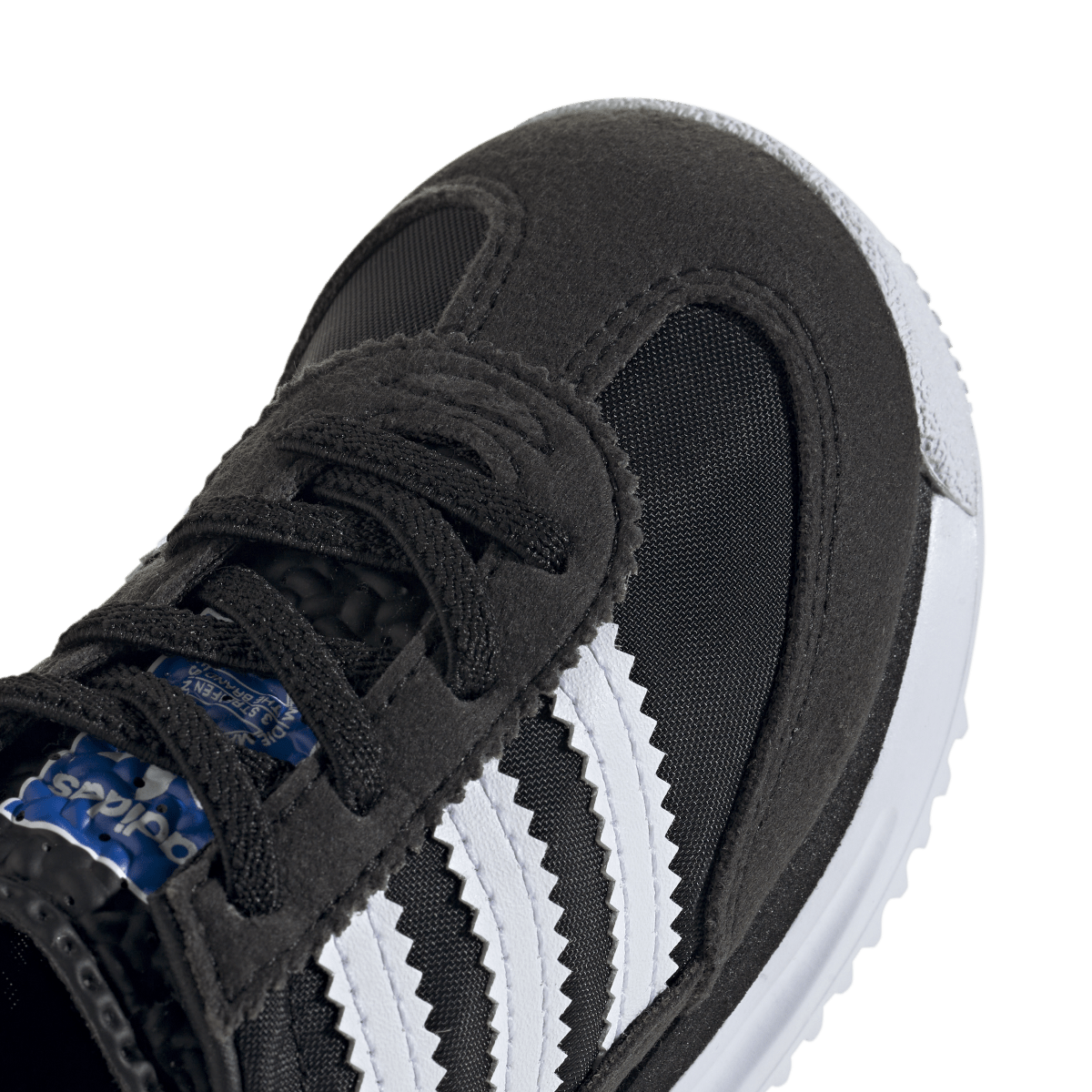 Adidas SL 72 RS Elastic Laces Core Black Cloud White Blue (TD)