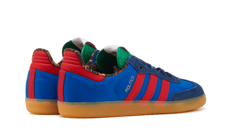 Adidas Samba Consortium Cup Sneaker Politics, Blue Bird/Better Scarlet/Dark Slate (IE0173)